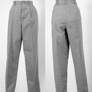 Rare Vintage Lee Casuals Houndstooth High-Waisted Pleated Trousers - vtg size 12